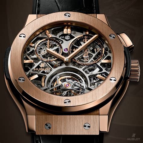 hublot skeleton tourbillon watch|Hublot classic fusion skeleton.